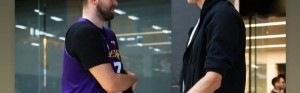来自欧洲的紫金血液！东契奇转发与大加索尔的合照